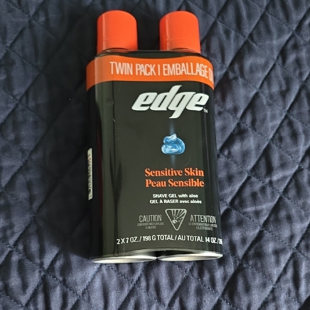 Edge Sensitive Skin Shave Gel with Aloe - 2-Pack - NWT